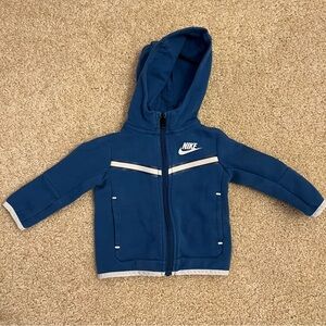 12 Months Blue Nike zip up hoodie